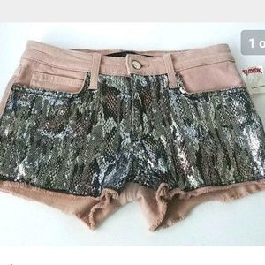 New Joe's Skully Sequins Shorts